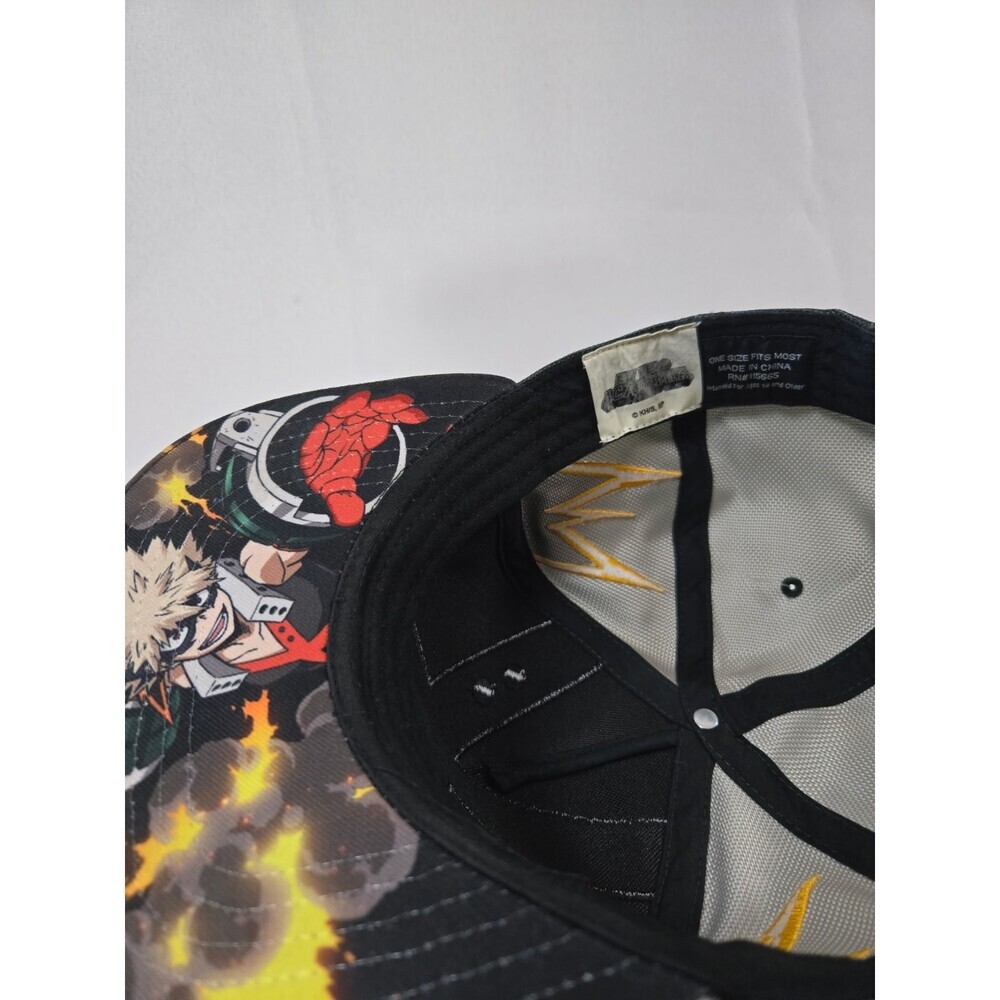 My Hero Academia Katsuki Bakugo Suit Up Cosplay Snapback Cap Hat Official